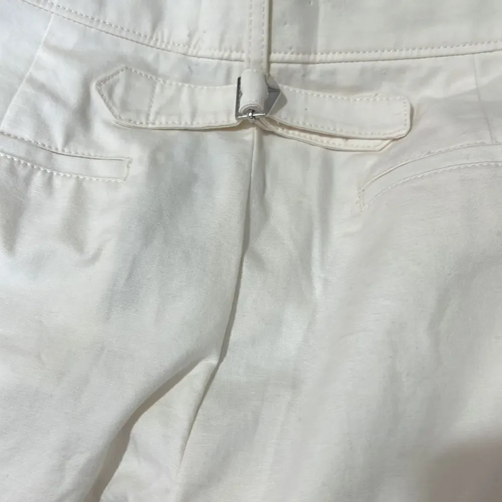 J. Crew Full-length wide-leg trouser in cotton blend Ivory NWT size 2